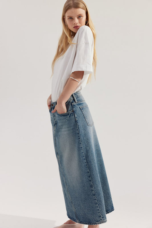Sapphire Denim Skirt