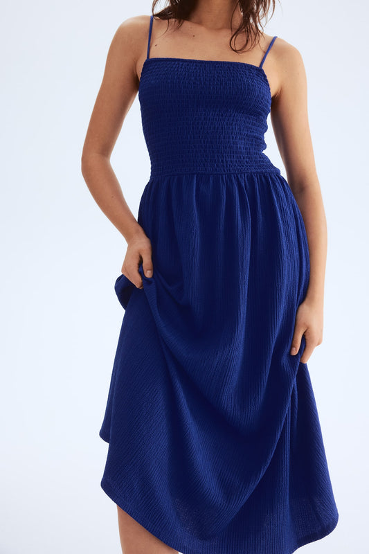 Smocked Strappy Dress
