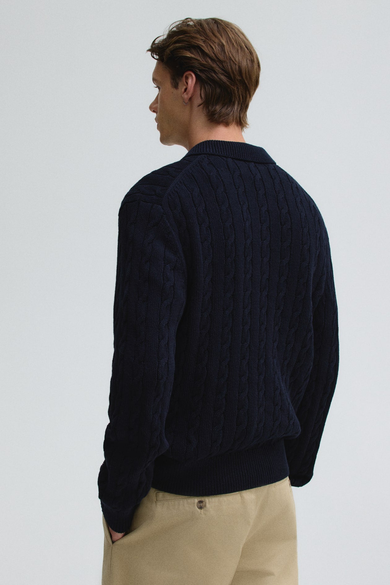Midnight Cable Knit Pullover