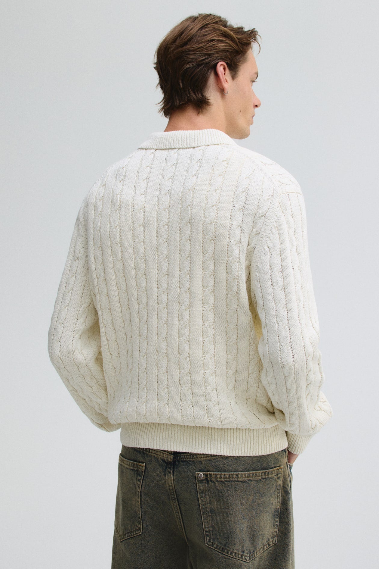 Sandstone Cable Knit Pullover