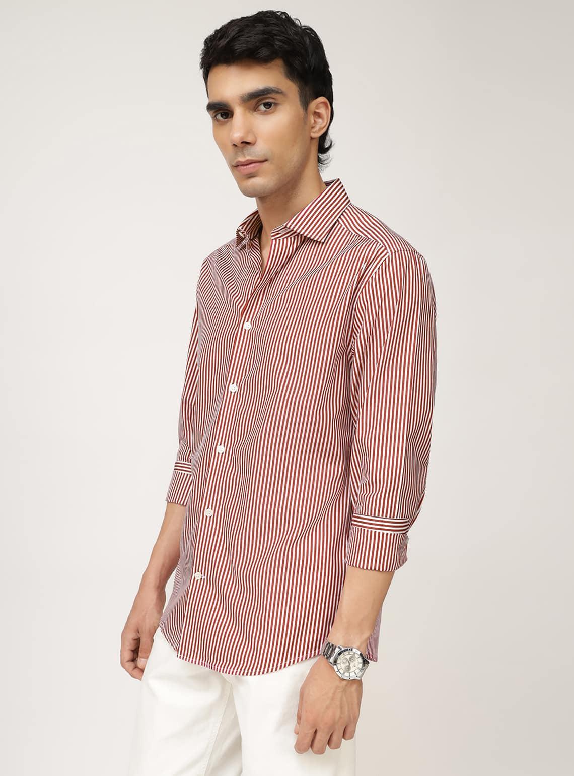 Valencia Stripe Cotton Shirt