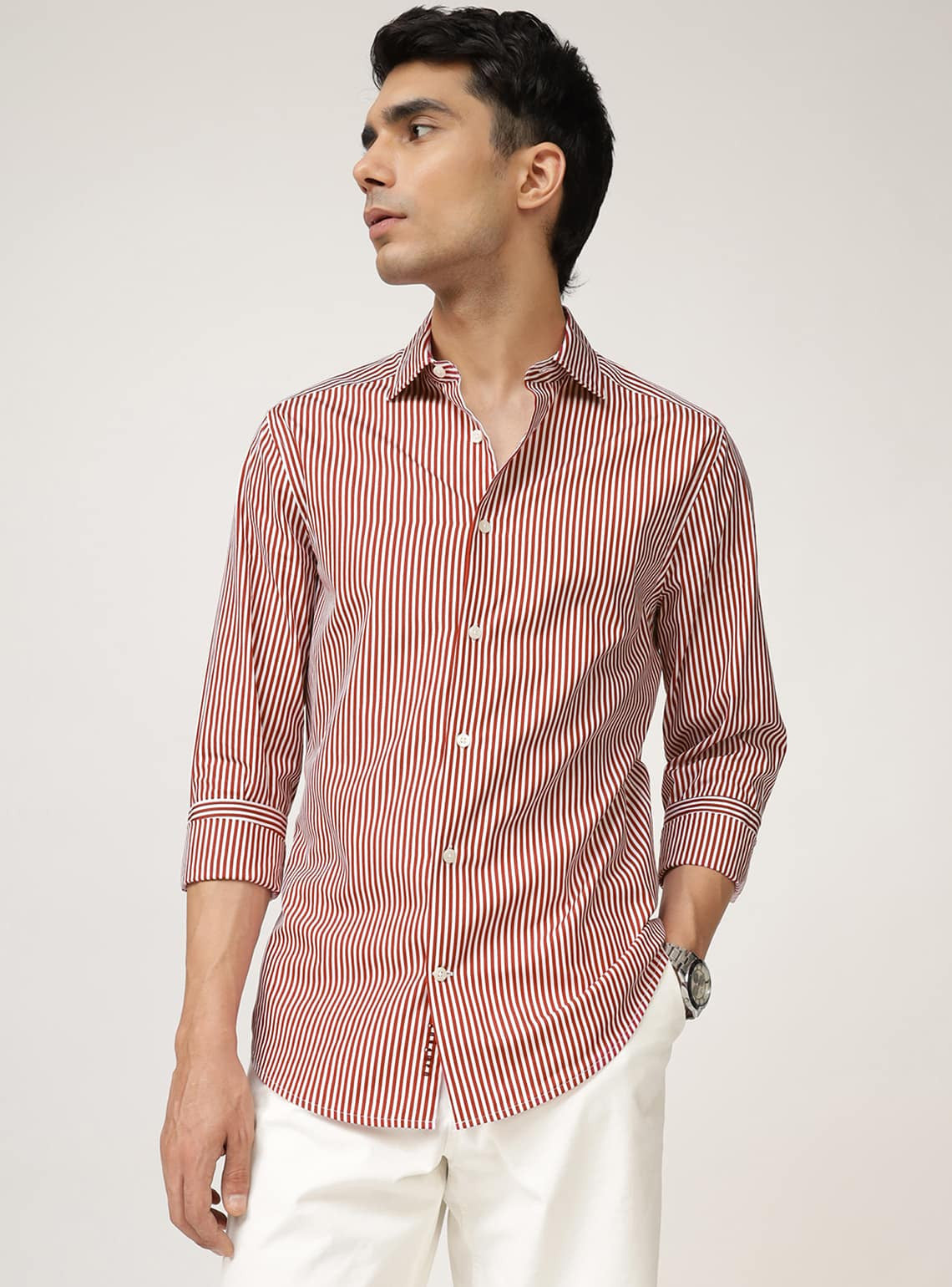 Valencia Stripe Cotton Shirt