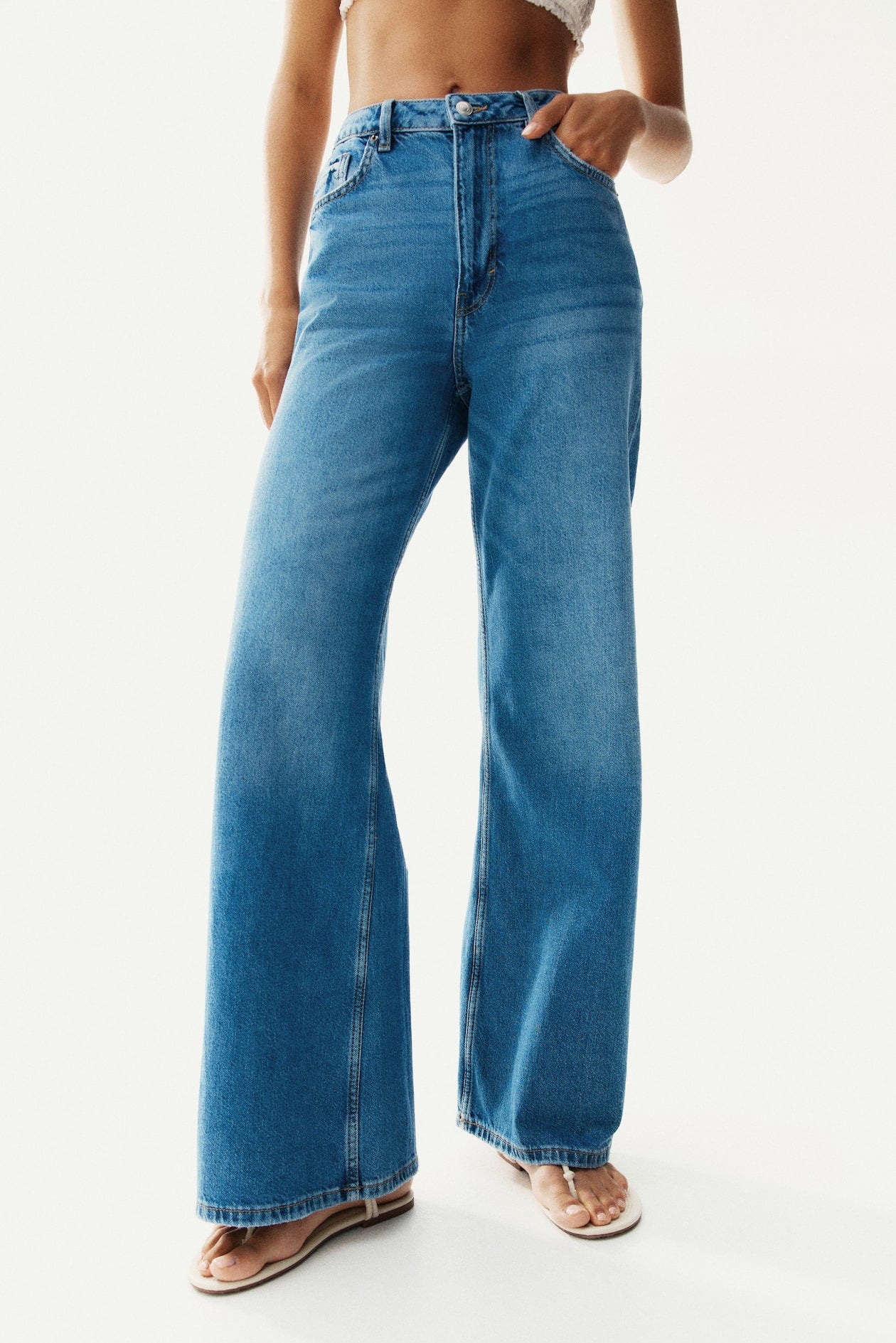 Azure Wide Leg Jeans