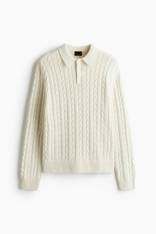 Sandstone Cable Knit Pullover