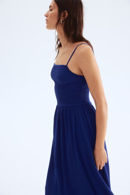 Smocked Strappy Dress