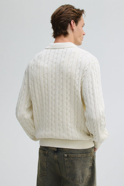 Sandstone Cable Knit Pullover