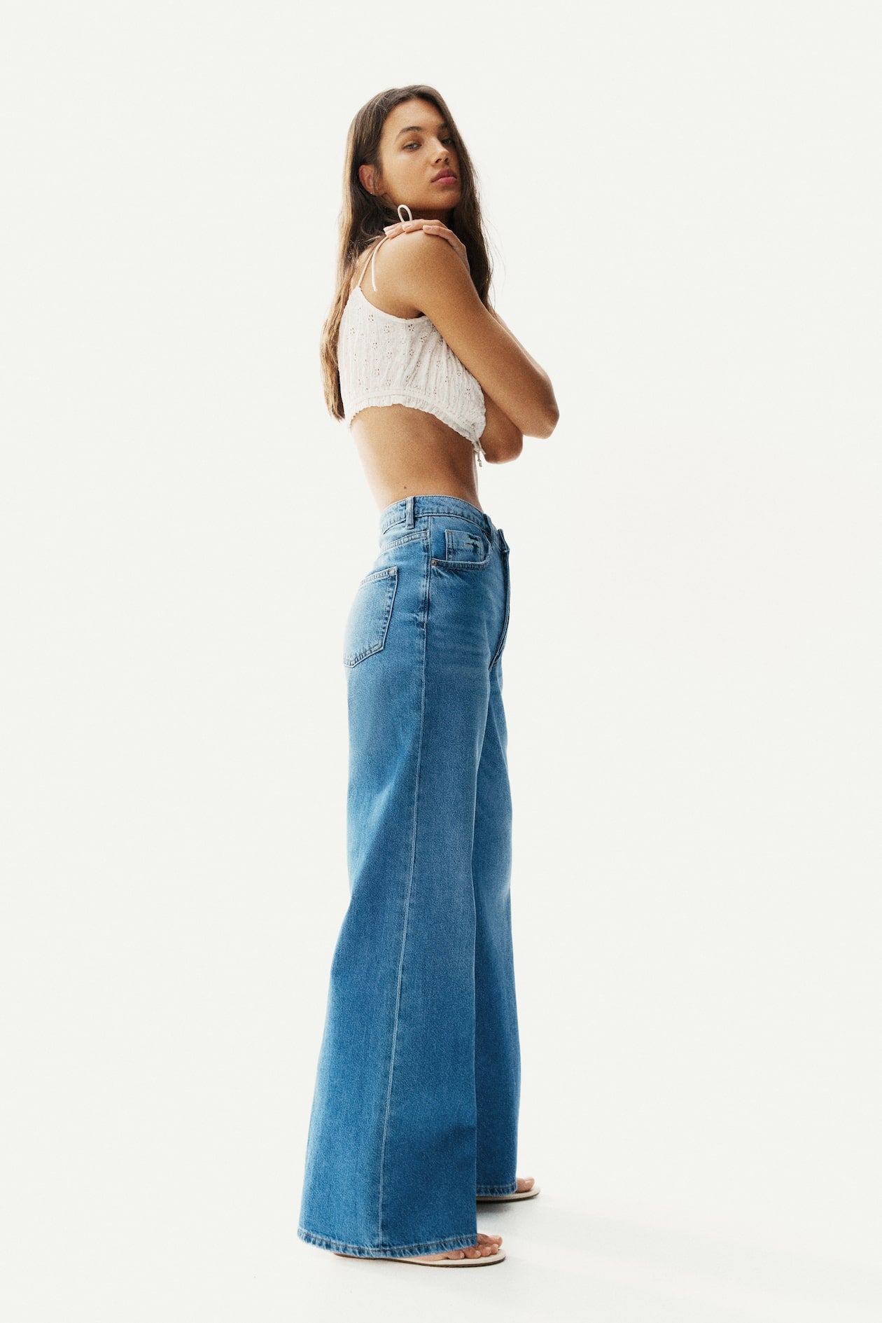 Azure Wide Leg Jeans
