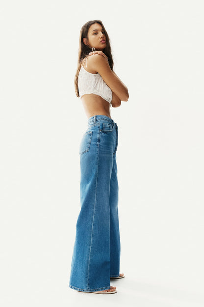 Azure Wide Leg Jeans