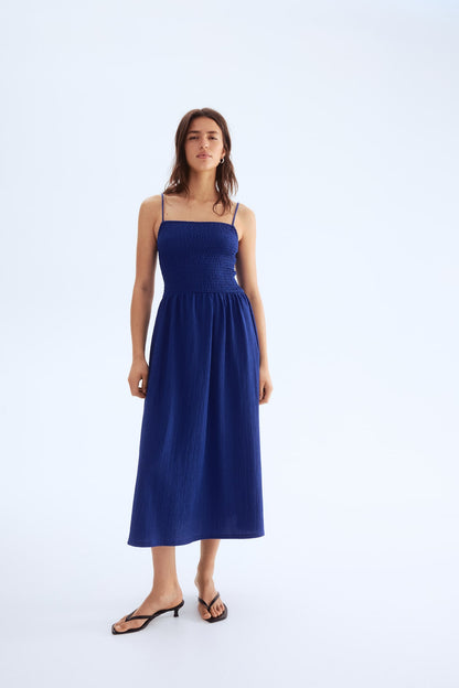 Smocked Strappy Dress