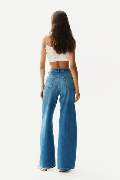 Azure Wide Leg Jeans