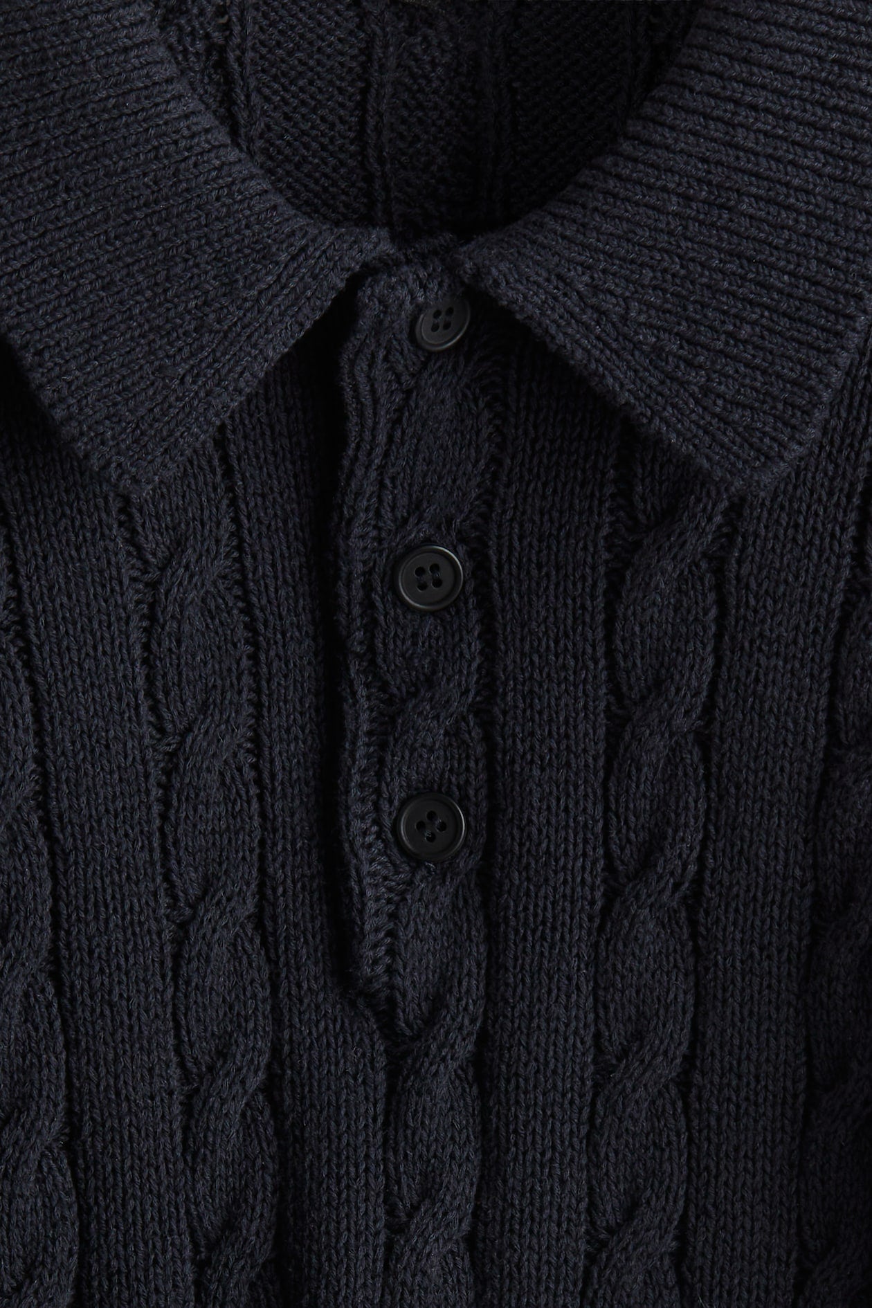 Midnight Cable Knit Pullover