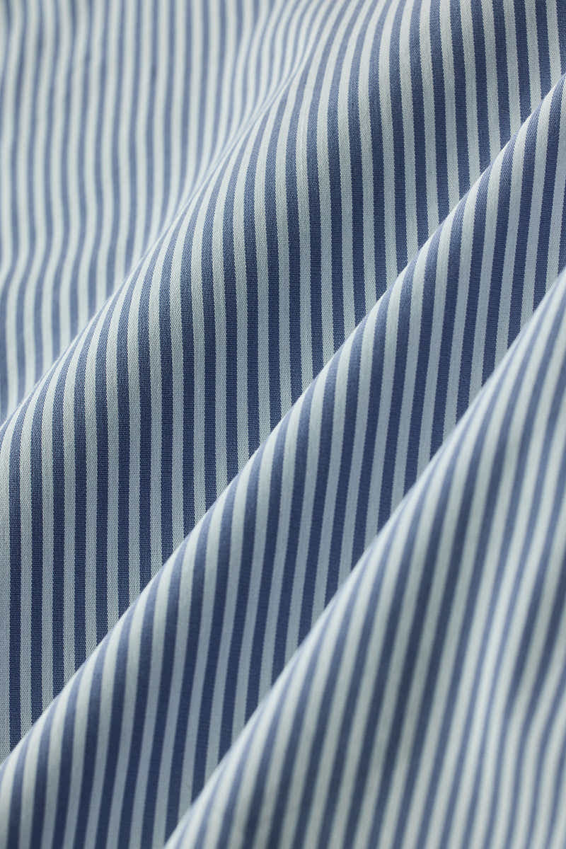 Azure Strip Cotton Shirt